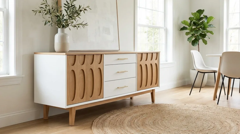 découvrez comment moderniser votre meuble vintage avec un buffet relooké blanc et bois, alliant charme ancien et style contemporain pour une décoration élégante et chaleureuse.