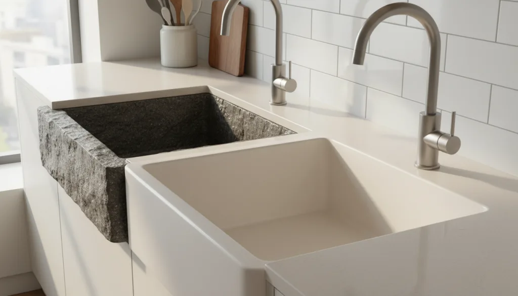 découvrez les avantages des éviers en granit et en résine pour choisir celui qui convient le mieux à votre cuisine, en fonction de la durabilité, du style et de l'entretien.